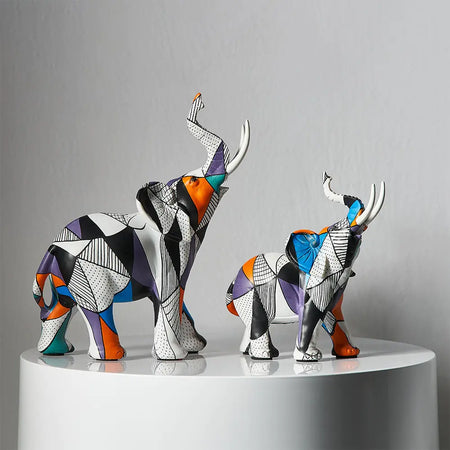 Painting Art Elephant Sculptures & Figurines Modern Decoration