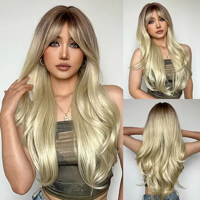 Synthetic Long Brown Wig